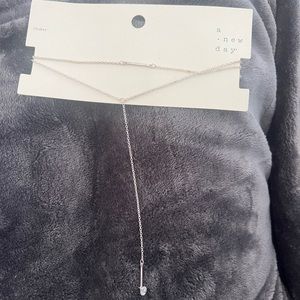 A new day choker - silver necklace